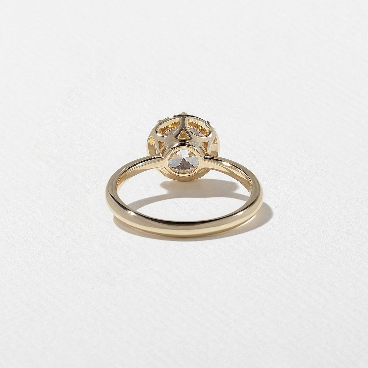 Emerald Pave Engagement Ring – 1 CT Lab Grown Diamond