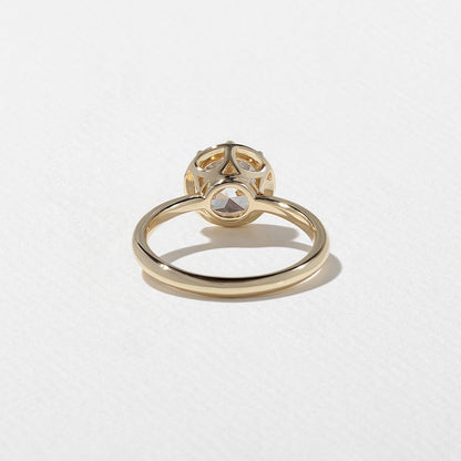 Emerald Pave Engagement Ring – 1 CT Lab Grown Diamond