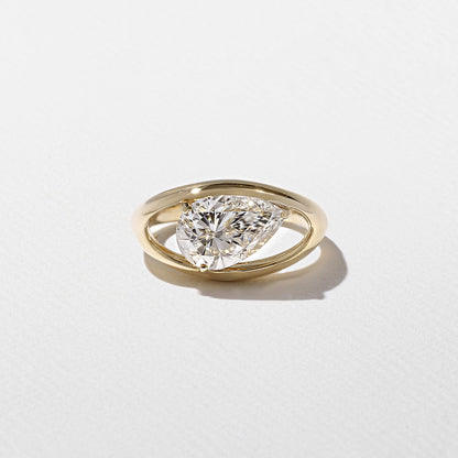 Emerald Pave Engagement Ring – 1 CT Lab Grown Diamond