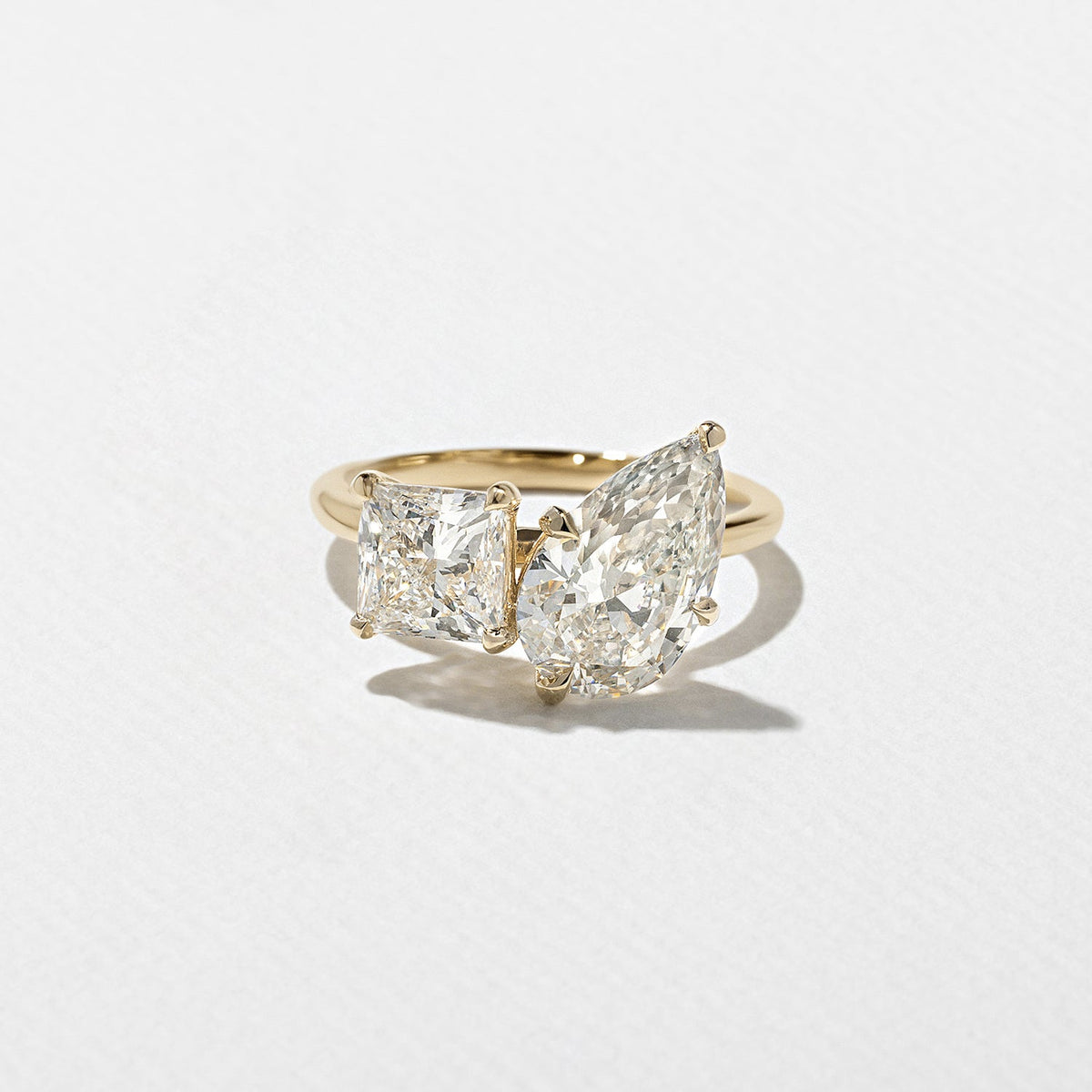 Emerald Pave Engagement Ring – 1 CT Lab Grown Diamond