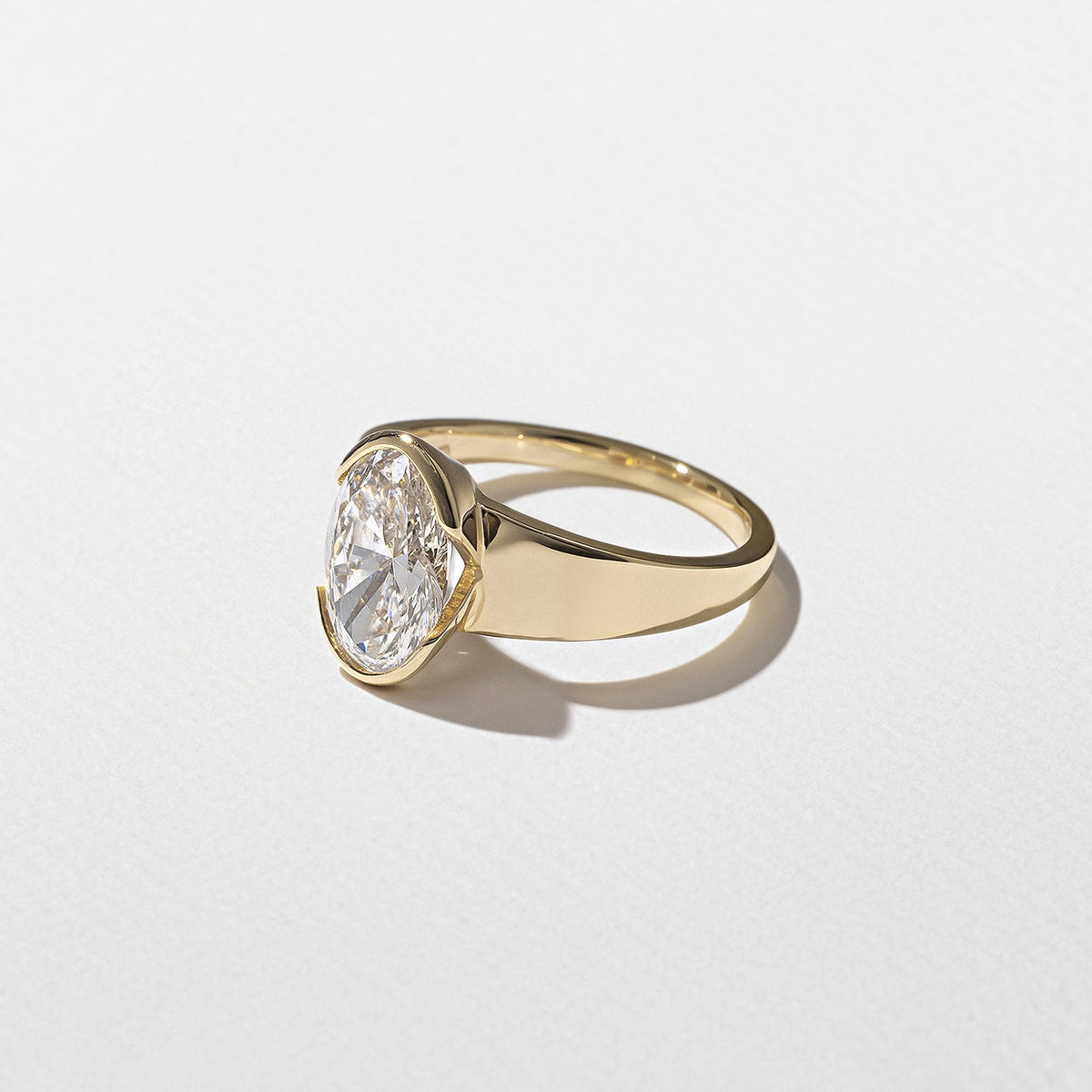Emerald Pave Engagement Ring – 1 CT Lab Grown Diamond