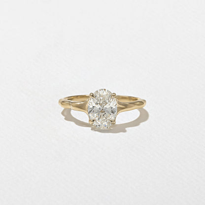 Emerald Pave Engagement Ring – 1 CT Lab Grown Diamond