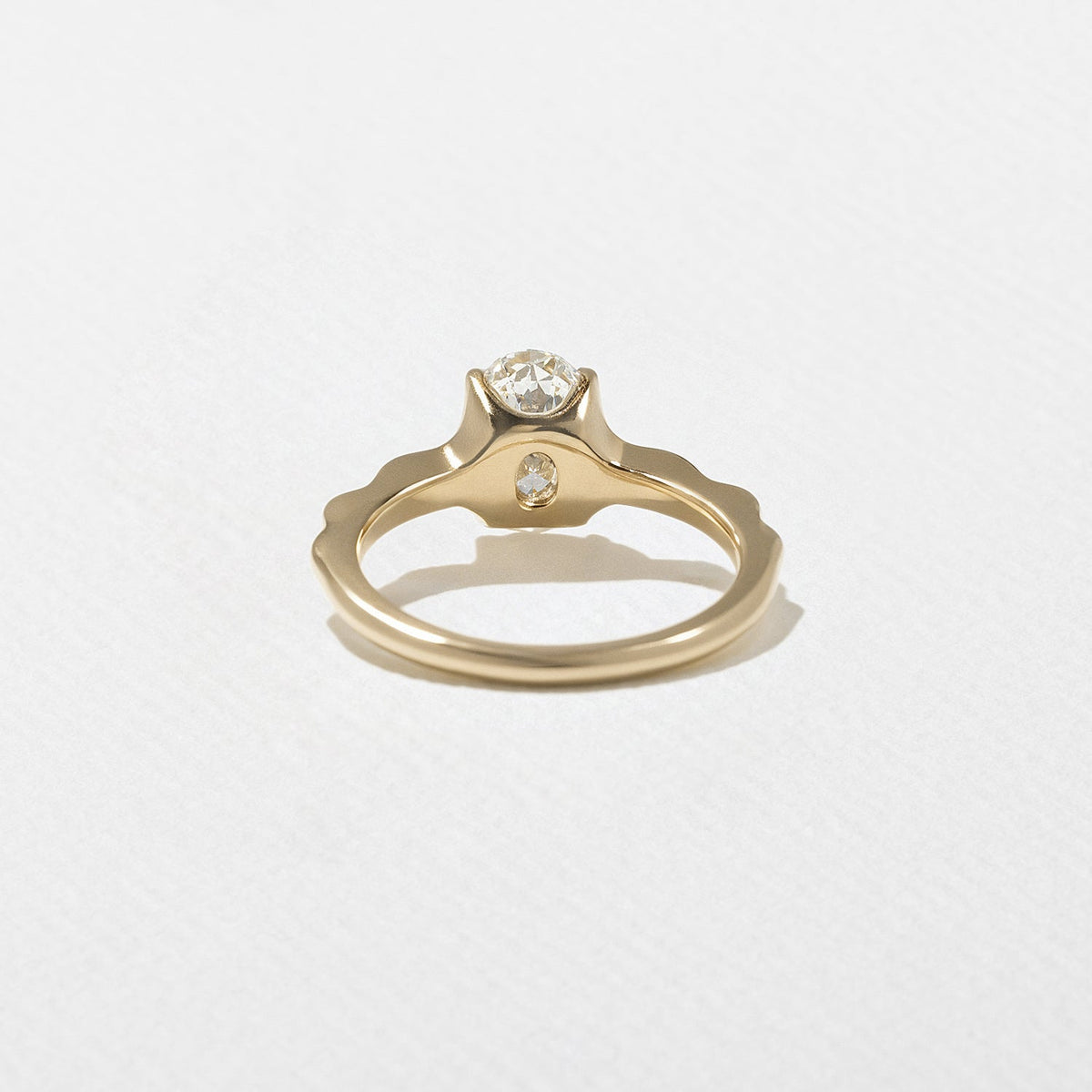 Emerald Pave Engagement Ring – 1 CT Lab Grown Diamond
