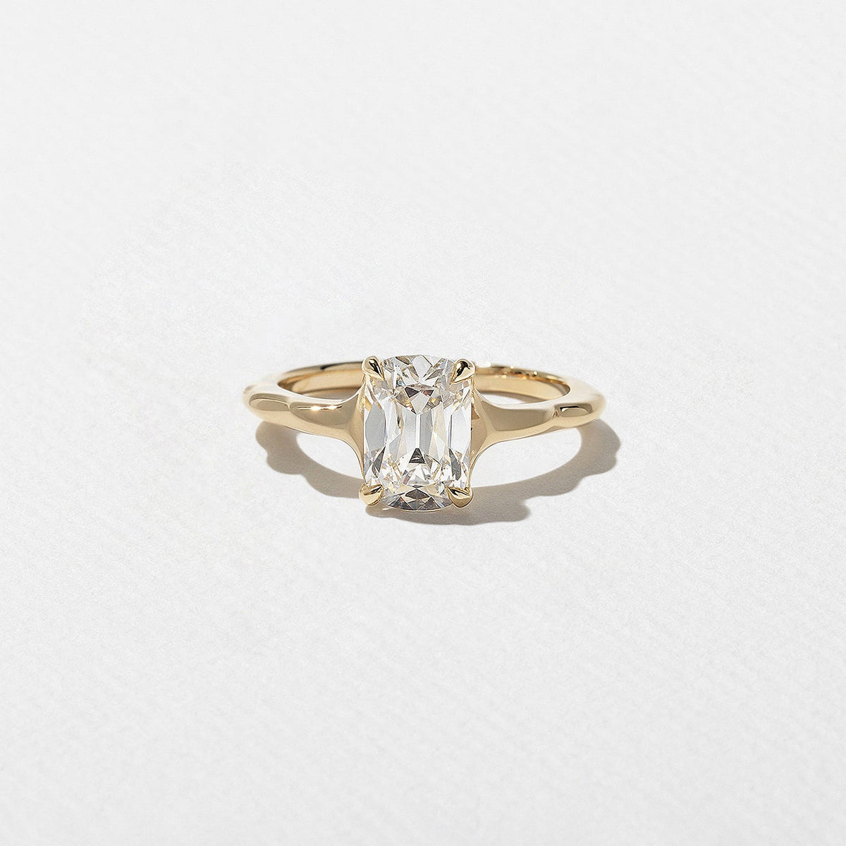 Emerald Pave Engagement Ring – 1 CT Lab Grown Diamond
