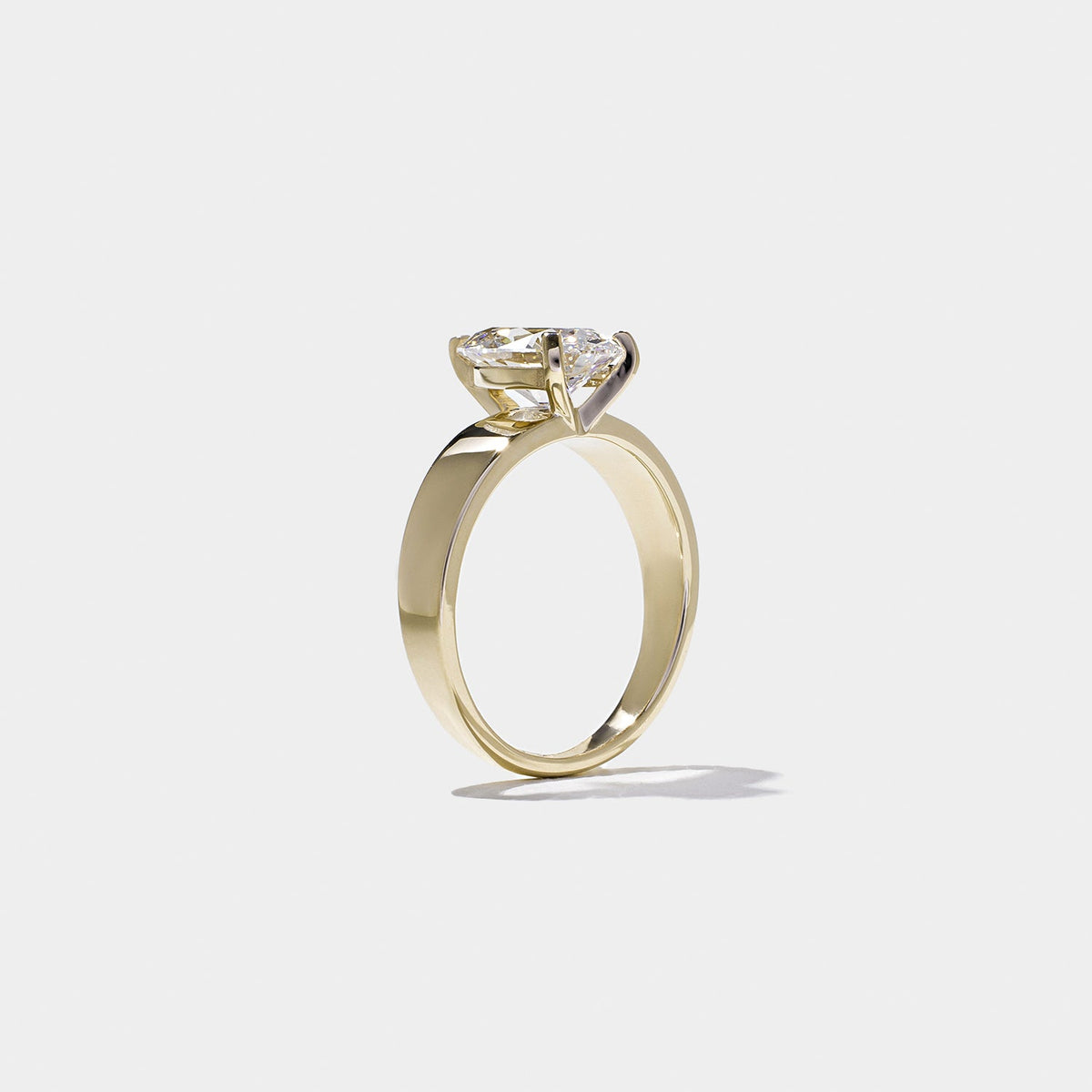 Emerald Pave Engagement Ring – 1 CT Lab Grown Diamond