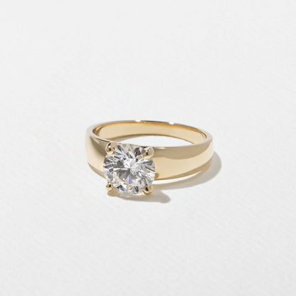 Emerald Pave Engagement Ring – 1 CT Lab Grown Diamond