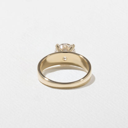 Emerald Pave Engagement Ring – 1 CT Lab Grown Diamond