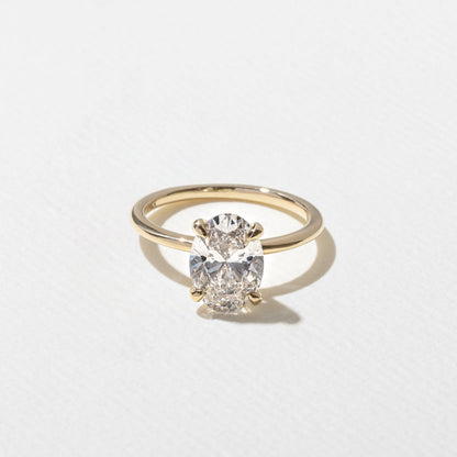 Emerald Pave Engagement Ring – 1 CT Lab Grown Diamond