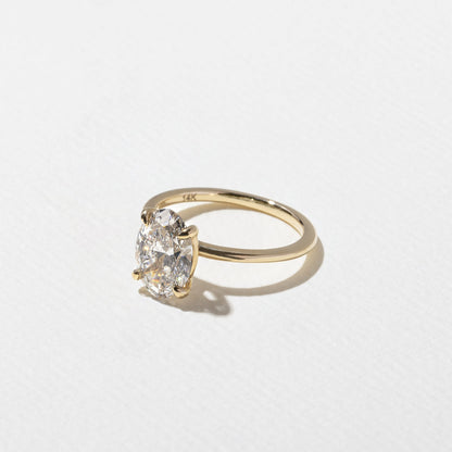 Emerald Pave Engagement Ring – 1 CT Lab Grown Diamond