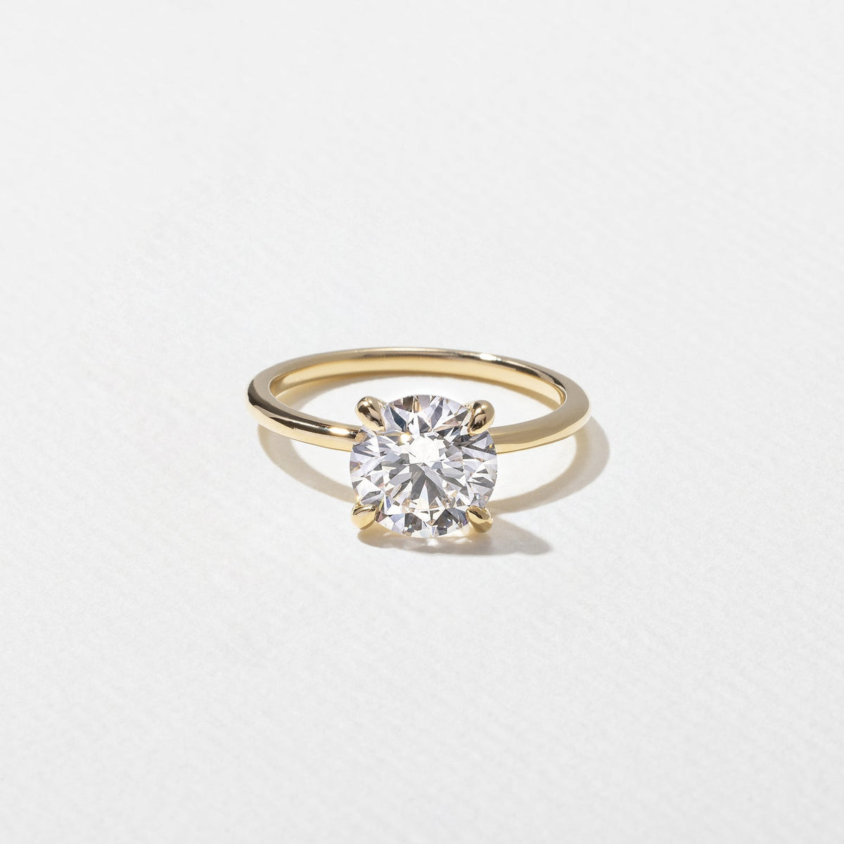 Emerald Pave Engagement Ring – 1 CT Lab Grown Diamond