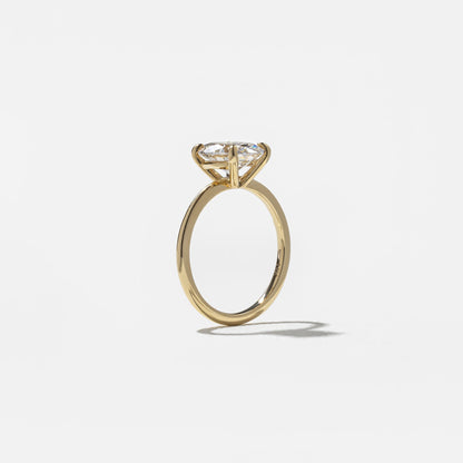Emerald Pave Engagement Ring – 1 CT Lab Grown Diamond