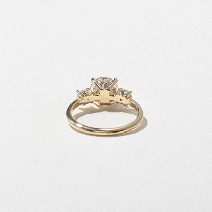 Emerald Pave Engagement Ring – 1 CT Lab Grown Diamond