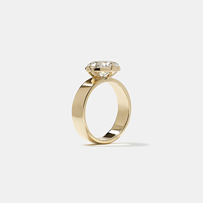 Emerald Pave Engagement Ring – 1 CT Lab Grown Diamond