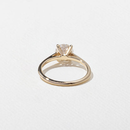 Emerald Pave Engagement Ring – 1 CT Lab Grown Diamond