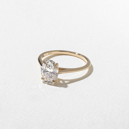 Emerald Pave Engagement Ring – 1 CT Lab Grown Diamond