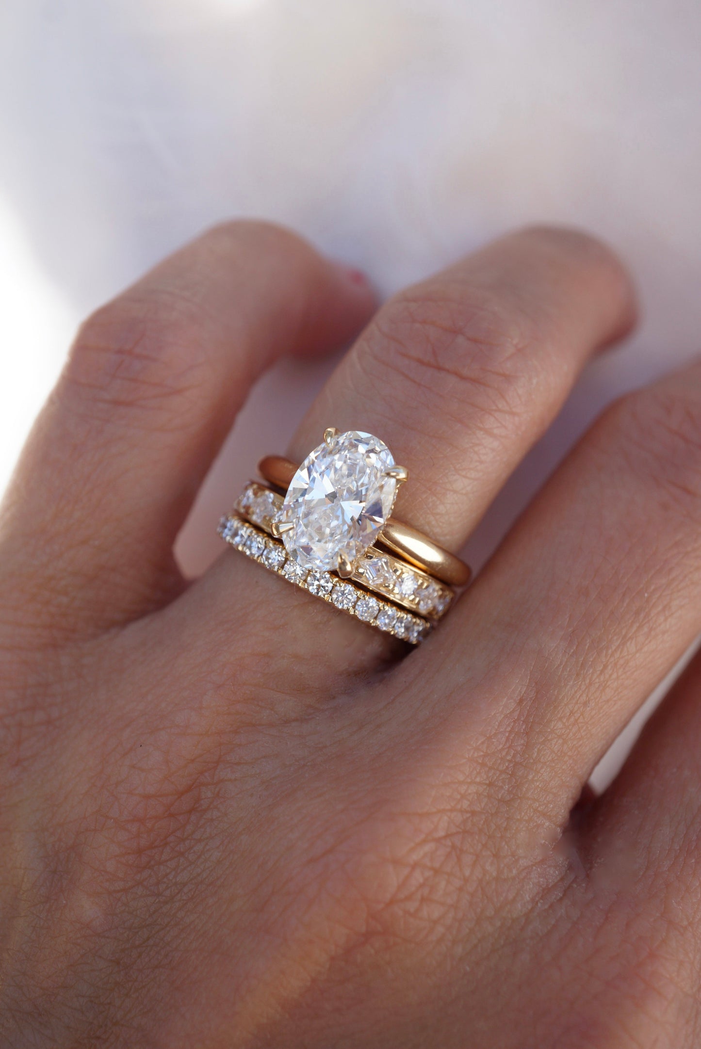 0.37 CT Round Full Eternity Lab Grown Diamond Wedding Band