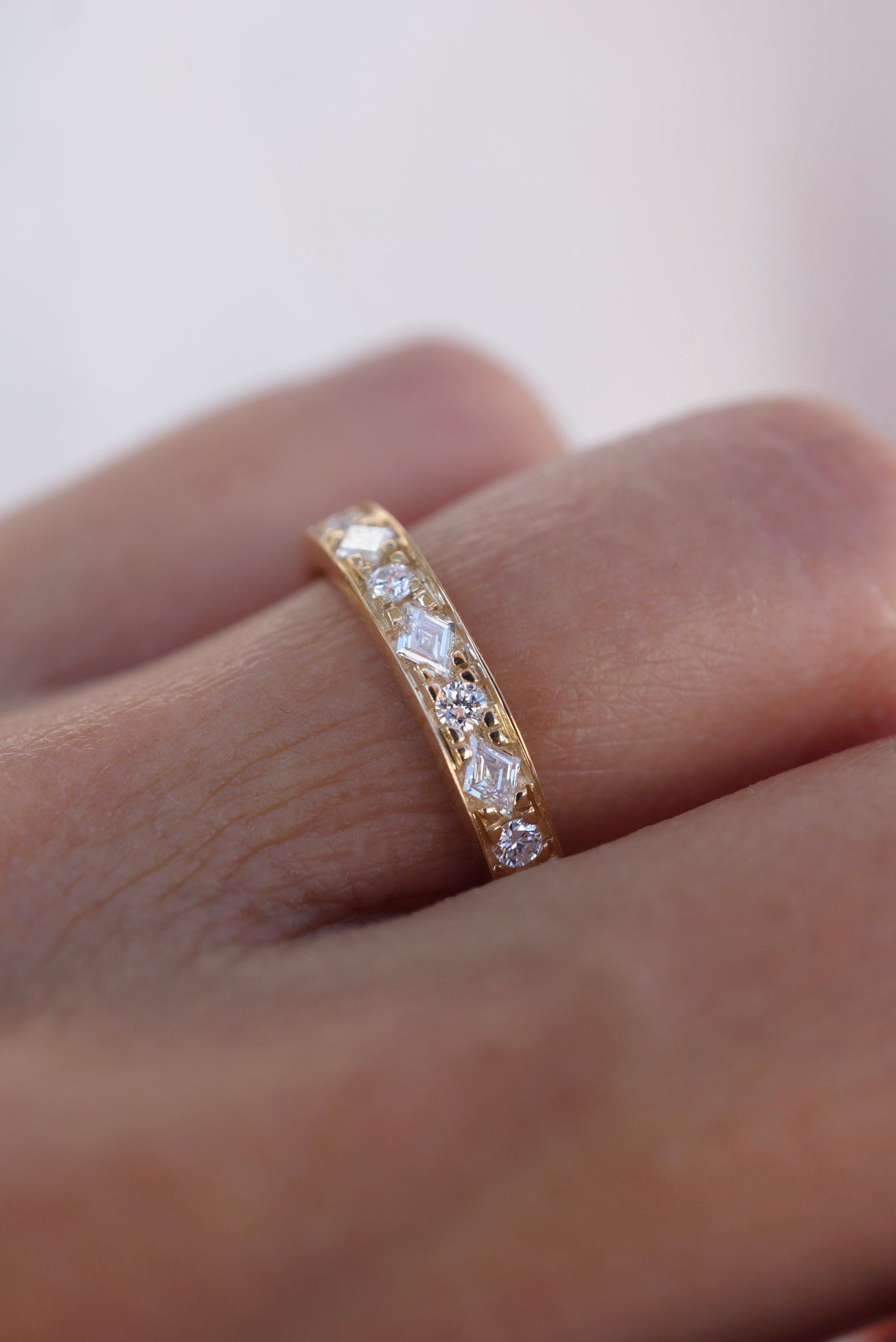 0.37 CT Round Full Eternity Lab Grown Diamond Wedding Band