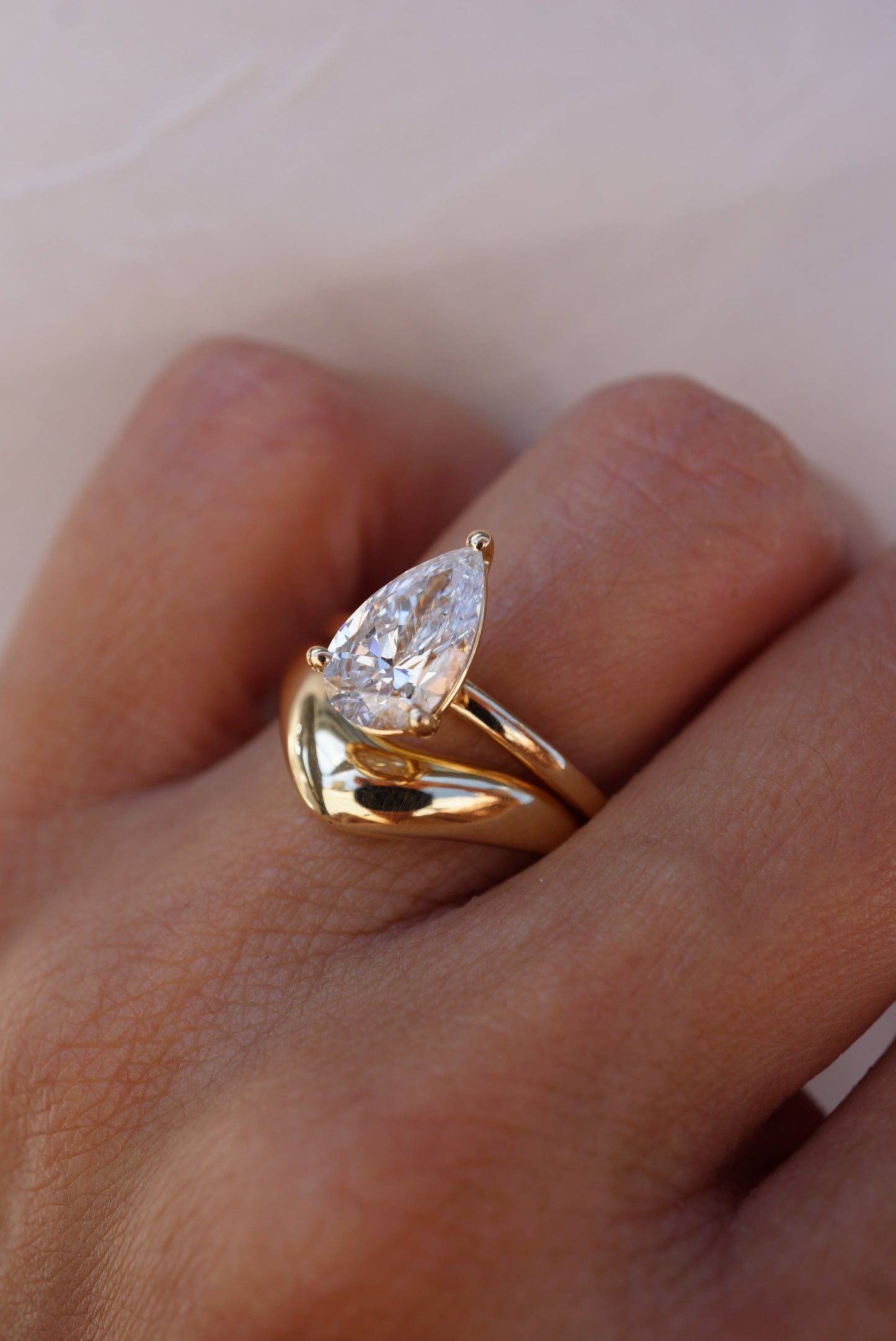 0.37 CT Round Full Eternity Lab Grown Diamond Wedding Band