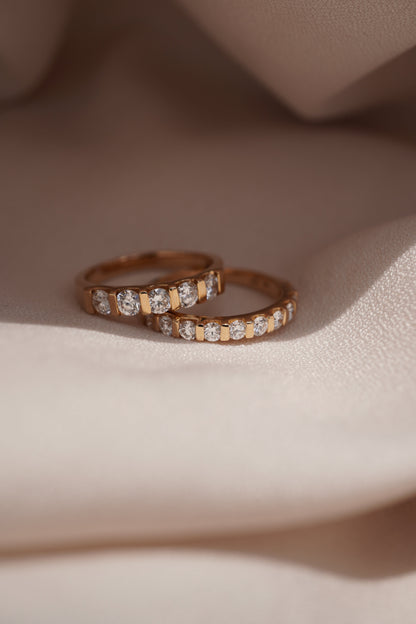 0.37 CT Round Full Eternity Lab Grown Diamond Wedding Band