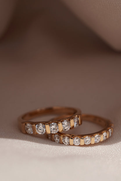 0.37 CT Round Full Eternity Lab Grown Diamond Wedding Band
