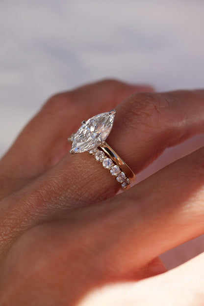 0.37 CT Round Full Eternity Lab Grown Diamond Wedding Band
