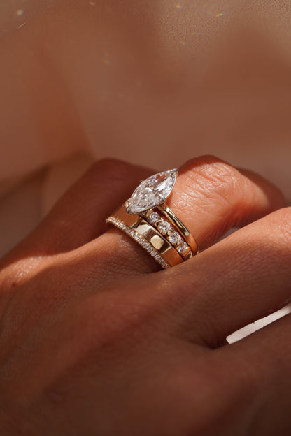 0.37 CT Round Full Eternity Lab Grown Diamond Wedding Band