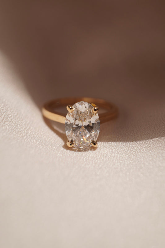 2 CT Round Three Stones Lab Grown Diamond Engagement Ring