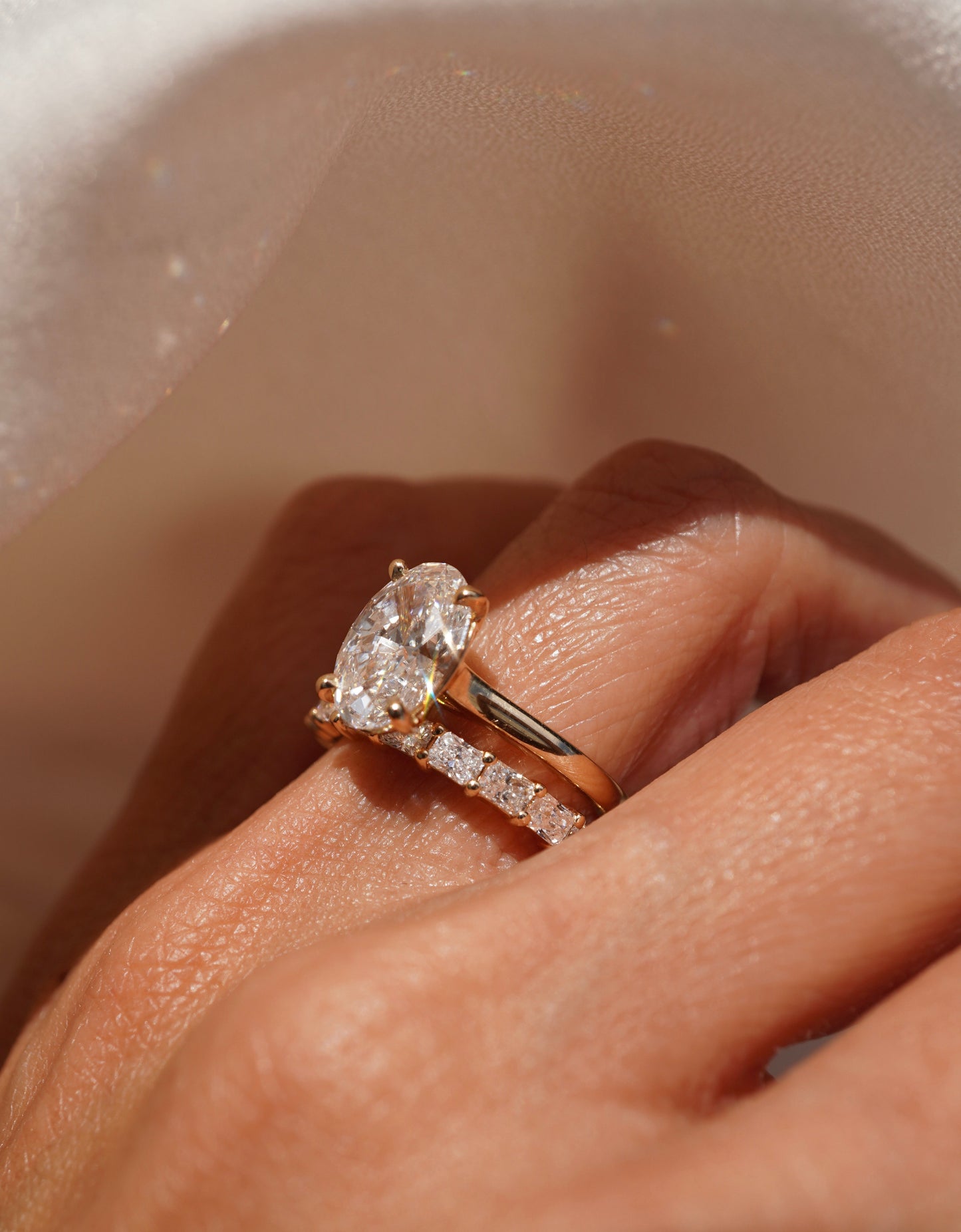 0.37 CT Round Full Eternity Lab Grown Diamond Wedding Band