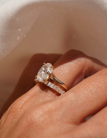 0.37 CT Round Full Eternity Lab Grown Diamond Wedding Band