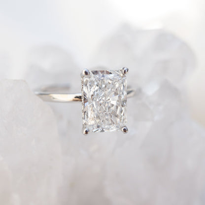 2 CT Round Three Stones Lab Grown Diamond Engagement Ring