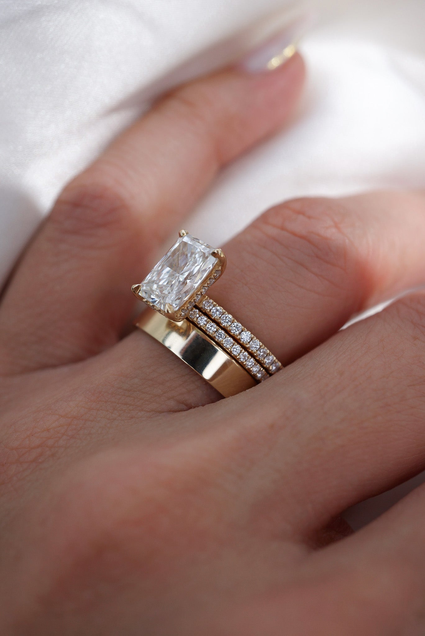 0.37 CT Round Full Eternity Lab Grown Diamond Wedding Band