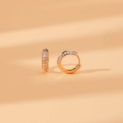 1.0 CT Round Bezel Solitaire Lab Grown Diamond Earrings