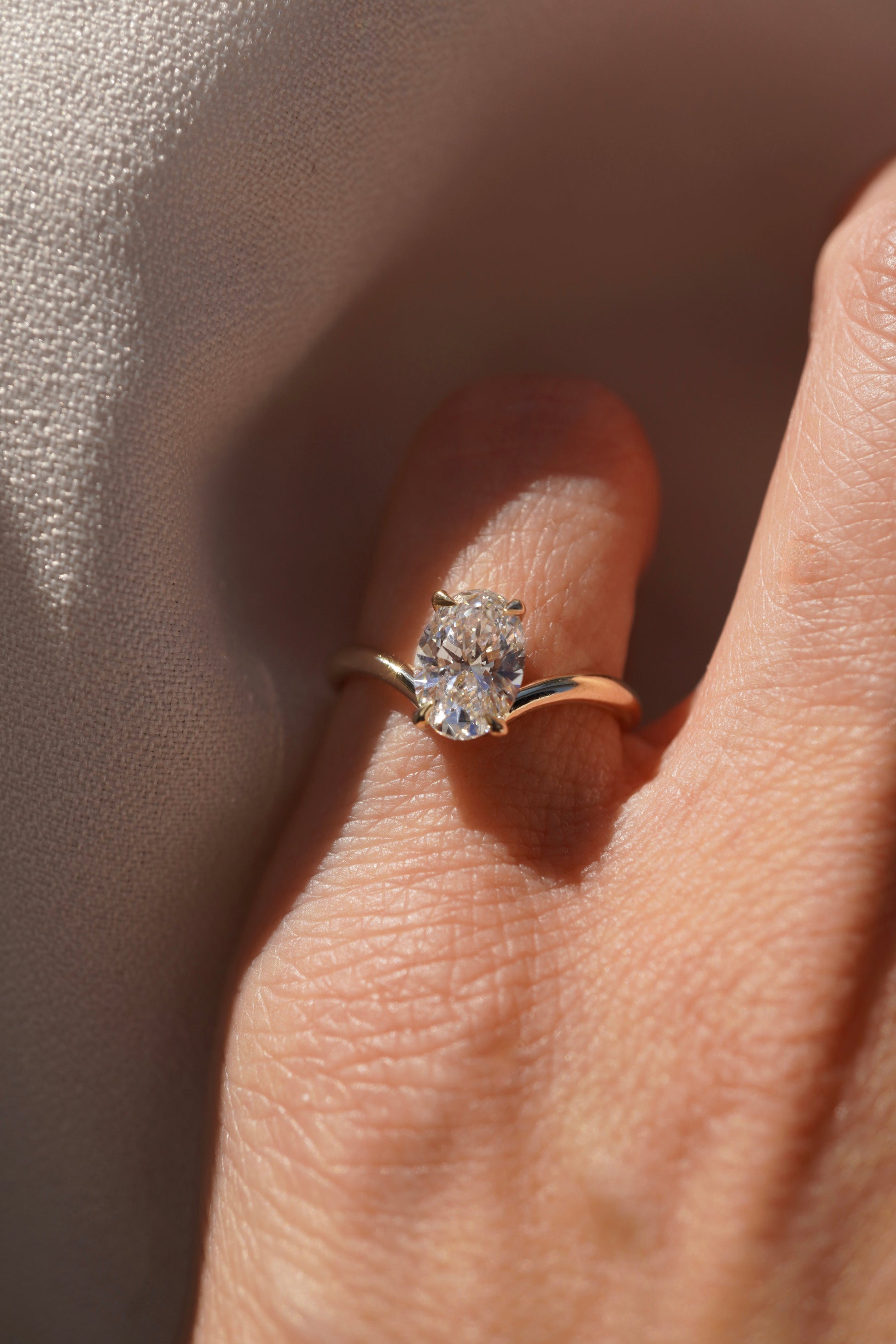 2 CT Round Three Stones Lab Grown Diamond Engagement Ring