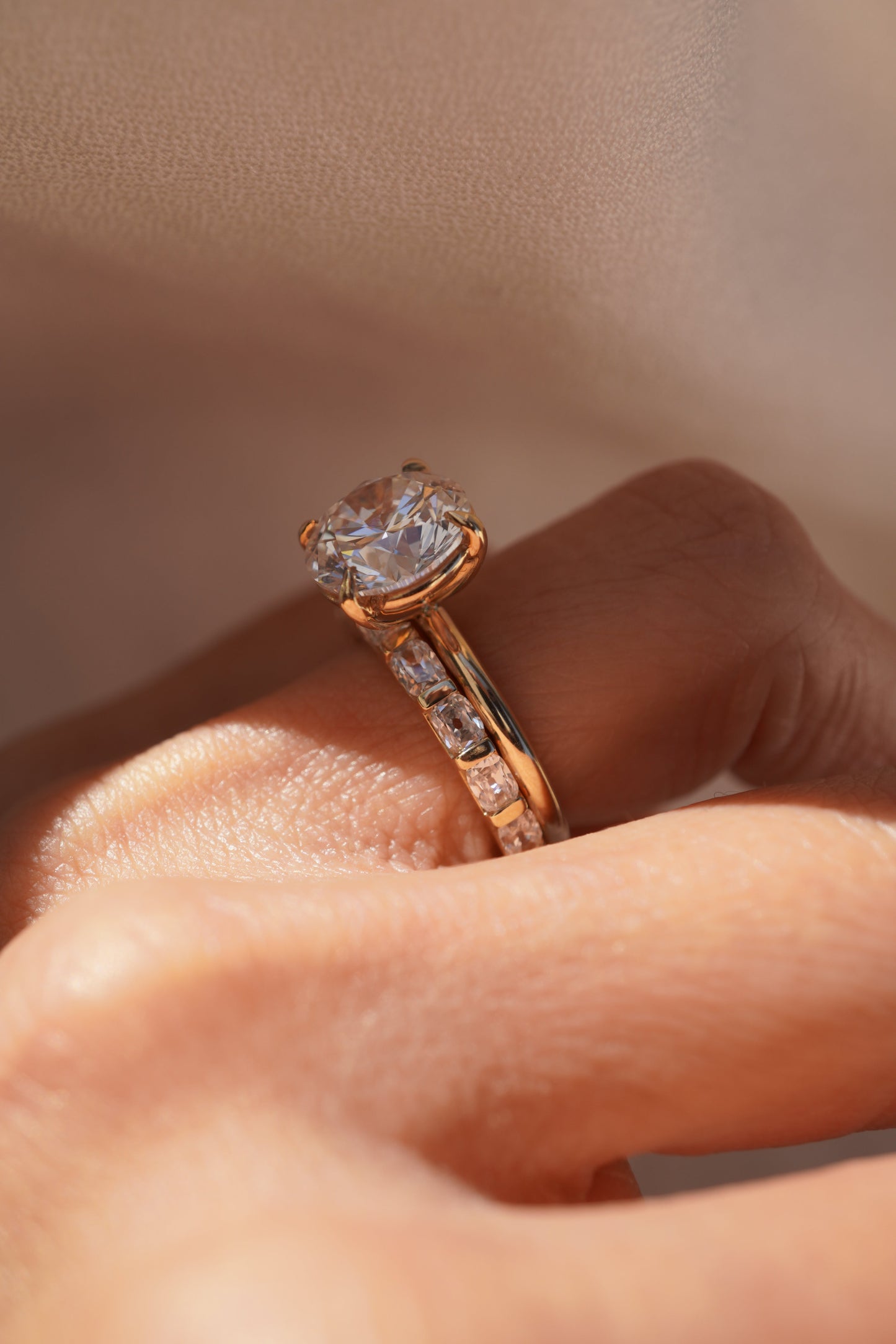 0.37 CT Round Full Eternity Lab Grown Diamond Wedding Band