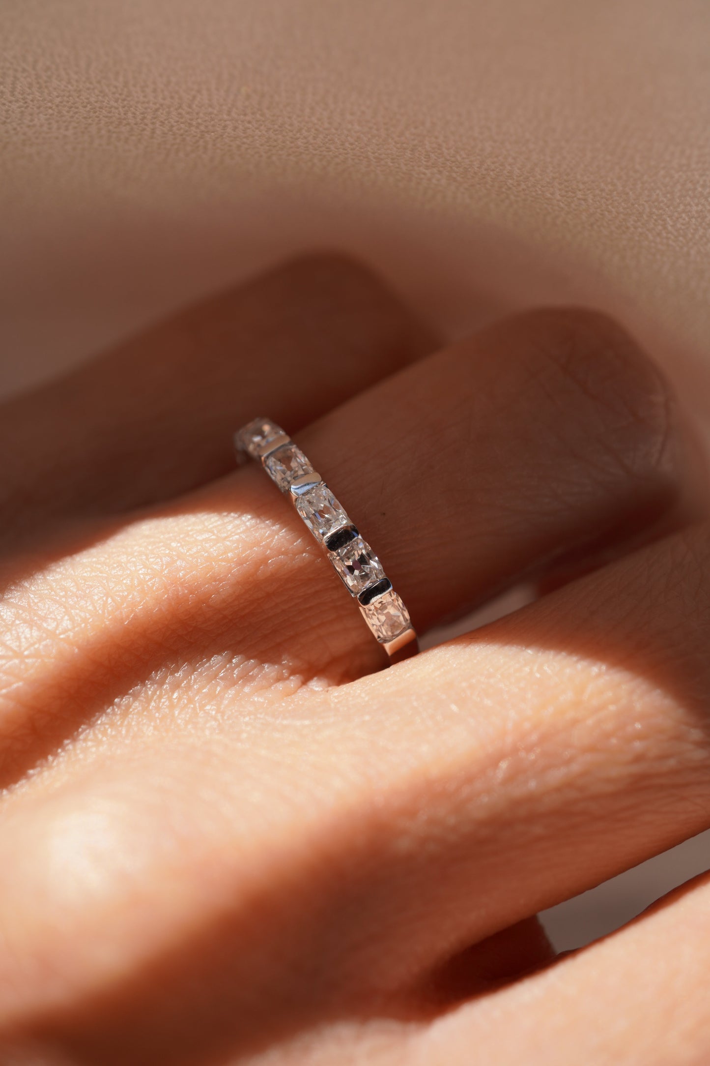 0.37 CT Round Full Eternity Lab Grown Diamond Wedding Band