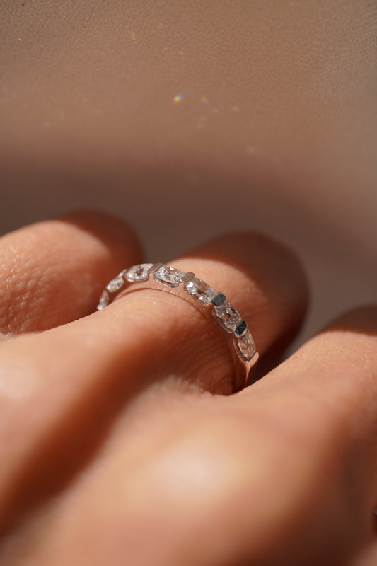 0.37 CT Round Full Eternity Lab Grown Diamond Wedding Band