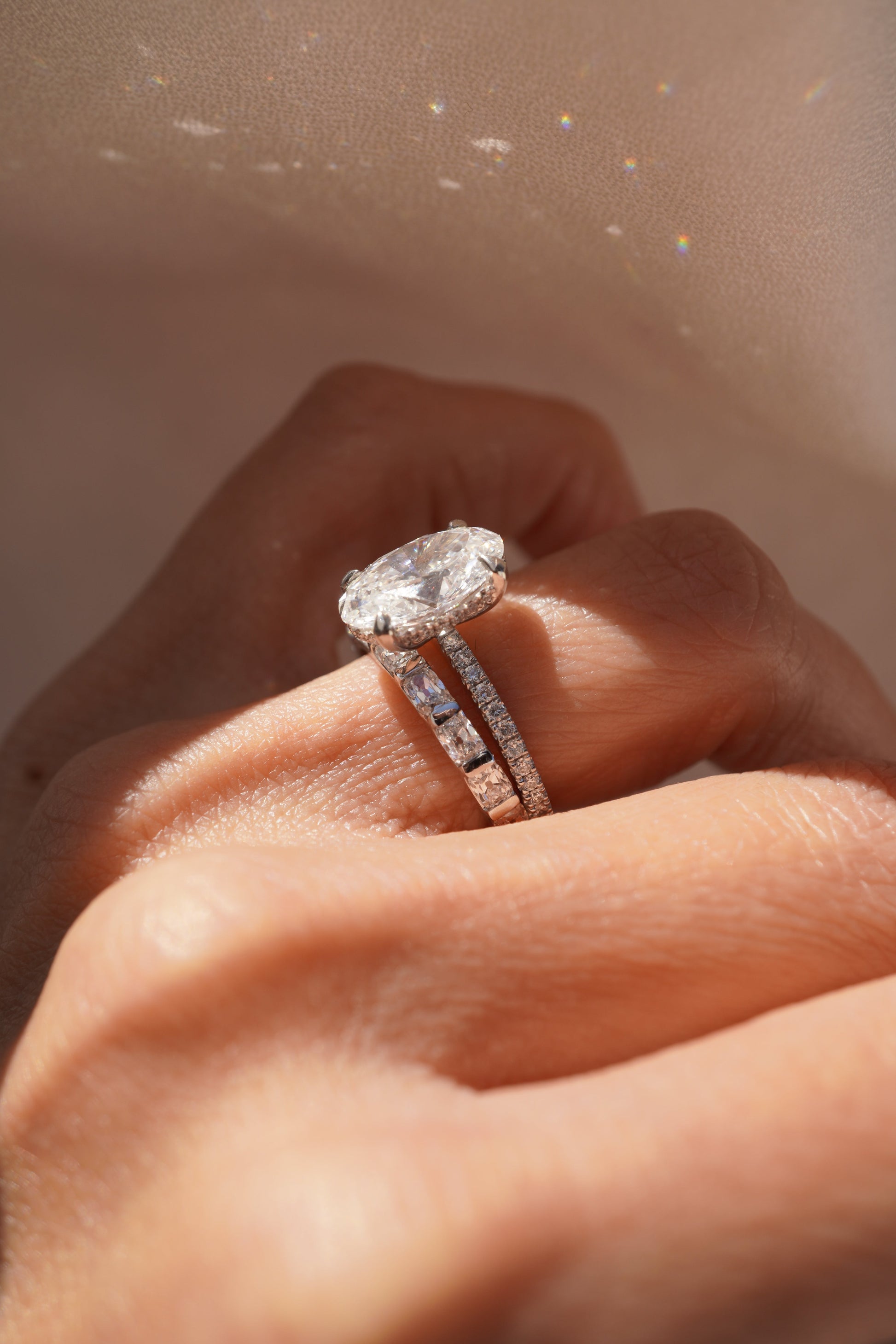 0.37 CT Round Full Eternity Lab Grown Diamond Wedding Band