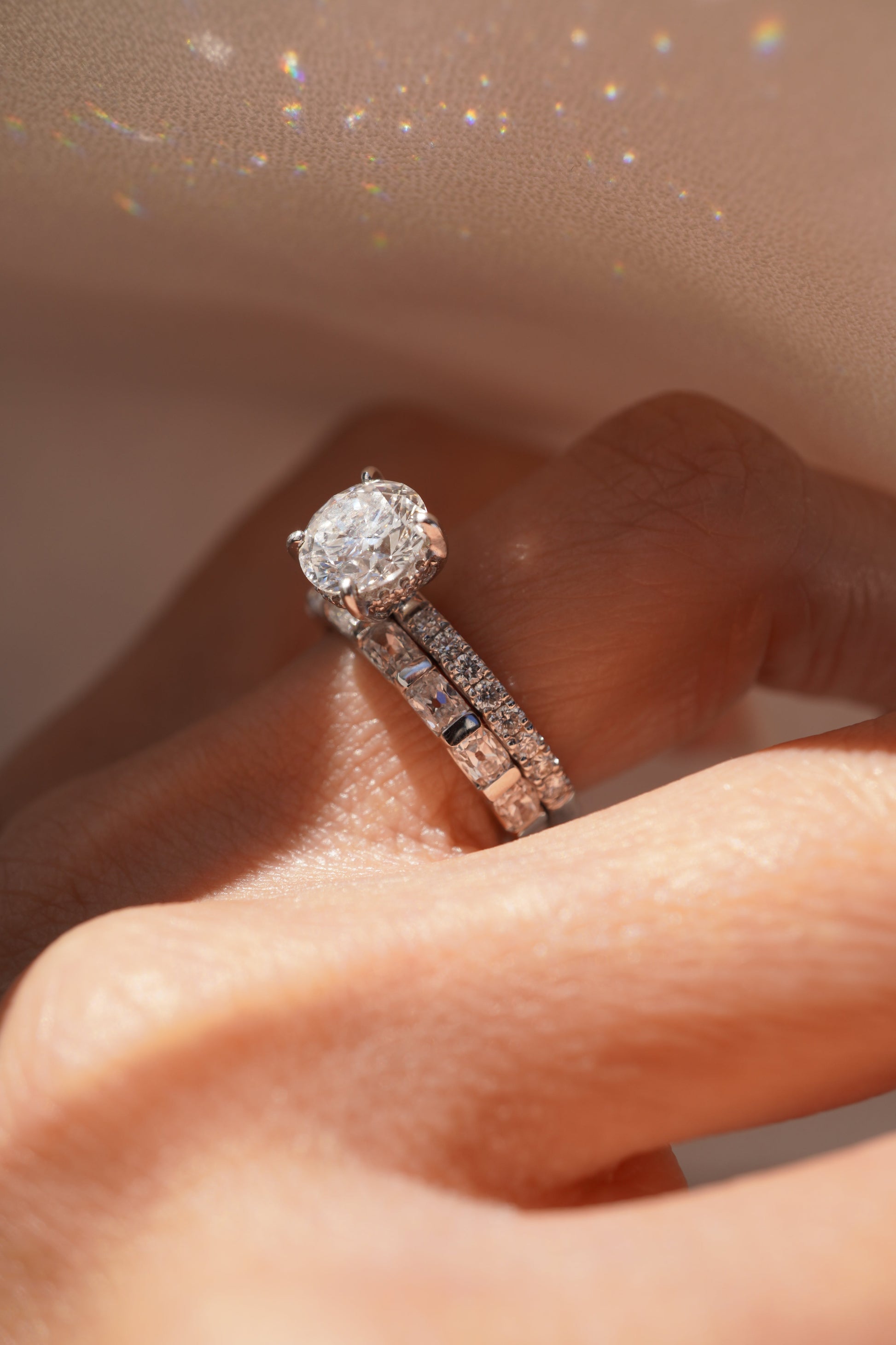 0.37 CT Round Full Eternity Lab Grown Diamond Wedding Band