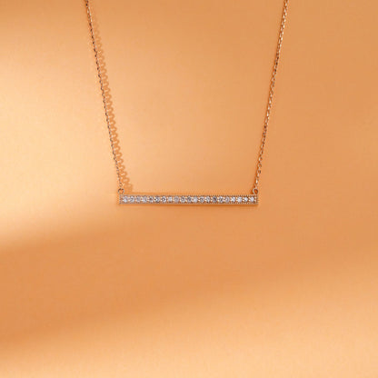 1.0 CT Round Bezel Solitaire Lab Grown Diamond Necklace