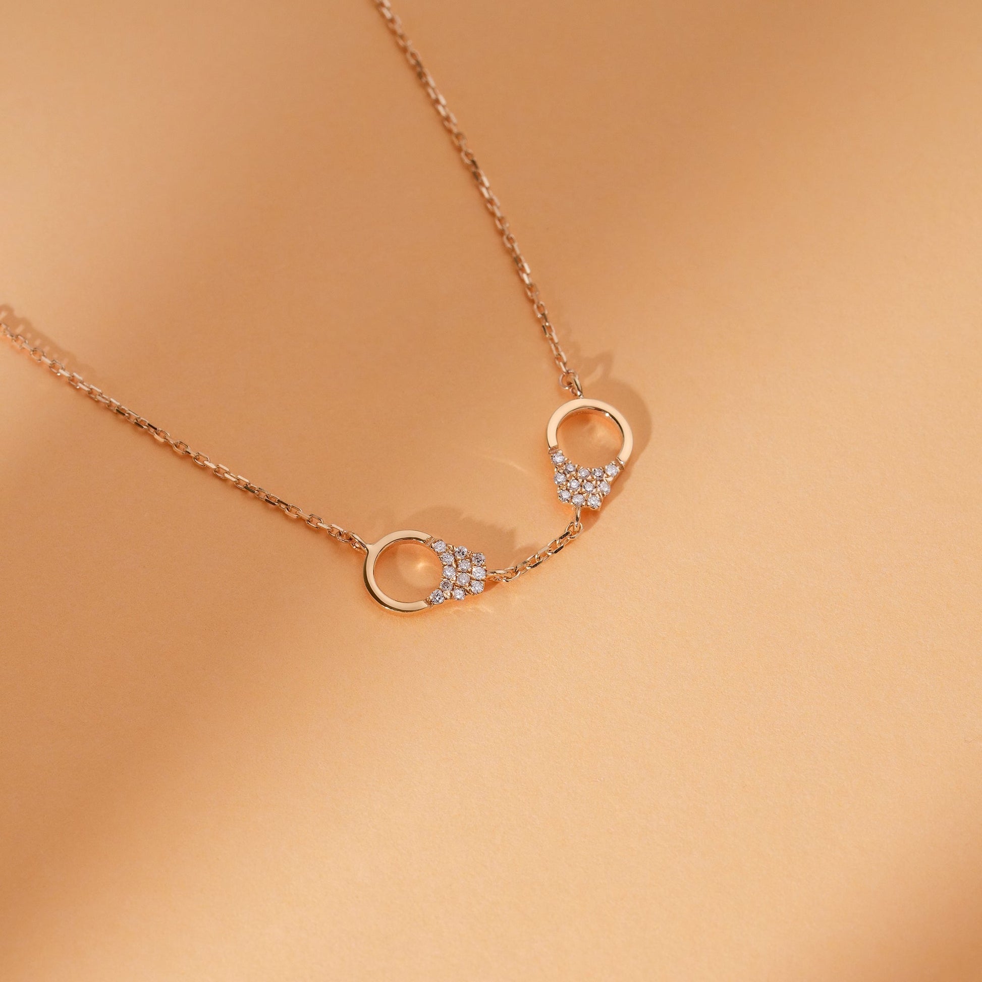 1.0 CT Round Bezel Solitaire Lab Grown Diamond Necklace
