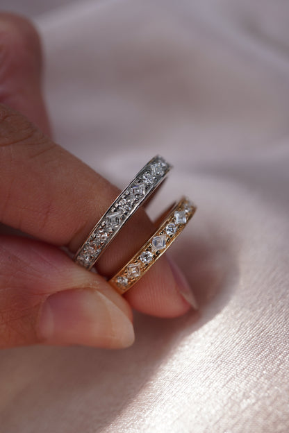 0.37 CT Round Full Eternity Lab Grown Diamond Wedding Band