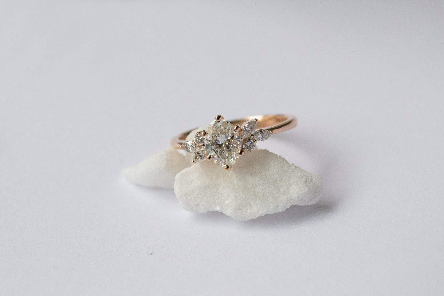 2 CT Round Three Stones Lab Grown Diamond Engagement Ring