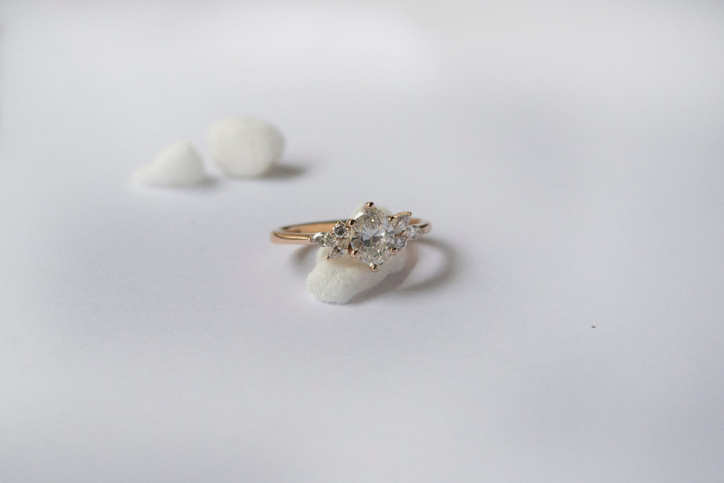 2 CT Round Three Stones Lab Grown Diamond Engagement Ring
