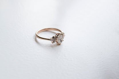 2 CT Round Three Stones Lab Grown Diamond Engagement Ring