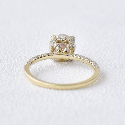 3.2 CT Round Cut Solitaire Pave Moissanite Engagement Ring 15