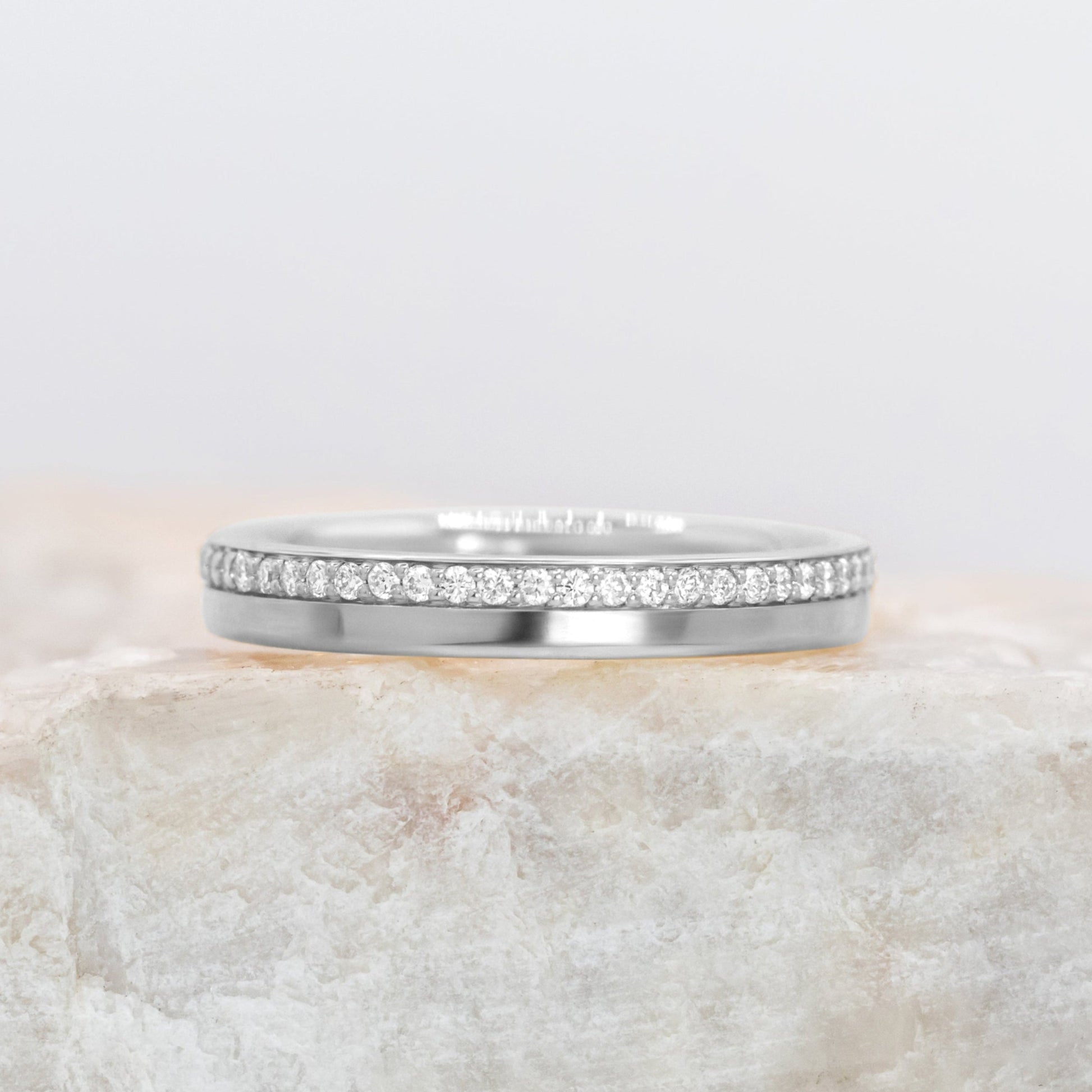 0.37 CT Round Full Eternity Lab Grown Diamond Wedding Band