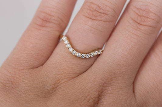 0.37 CT Round Full Eternity Lab Grown Diamond Wedding Band