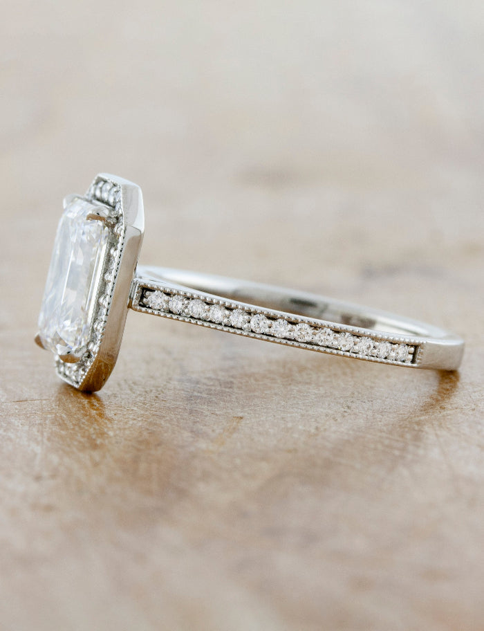 2 CT Round Three Stones Lab Grown Diamond Engagement Ring