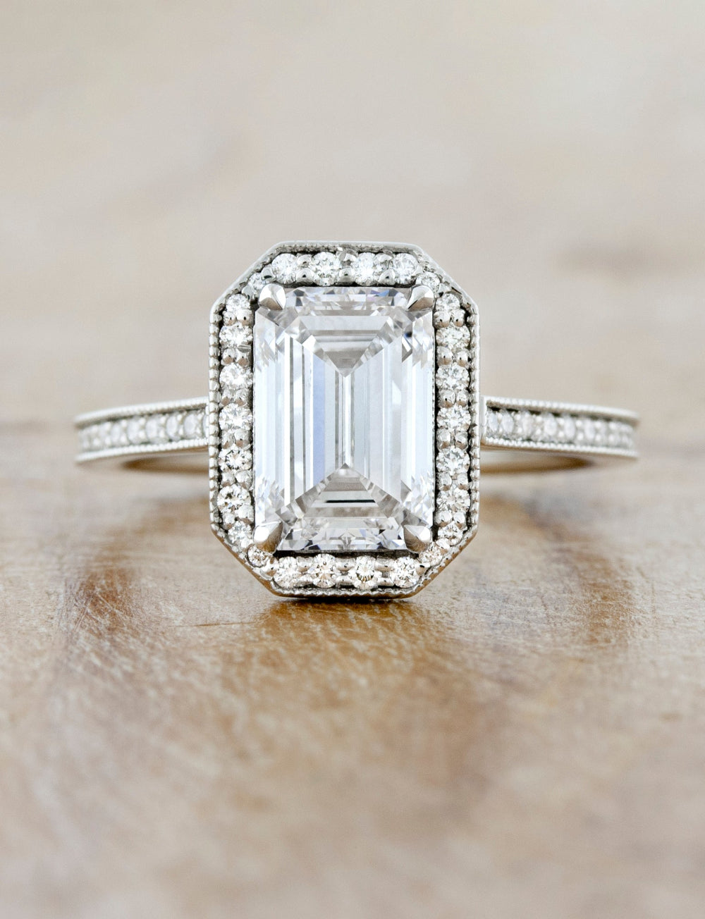 2 CT Round Three Stones Lab Grown Diamond Engagement Ring
