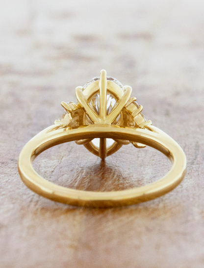2 CT Round Three Stones Lab Grown Diamond Engagement Ring